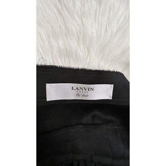 Lanvin Paris Ete Black Cocktail Party Dress Size 38 US 8 Alber Elbaz jewel - Picture 14 of 16